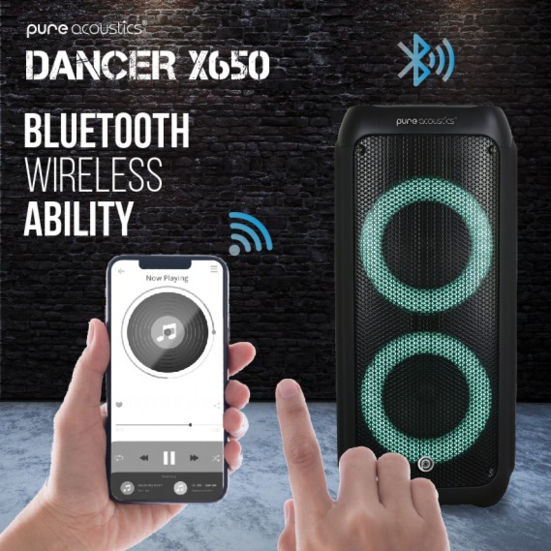 בידורית קריוקי עוצמתית ואיכותית Pure Acoustics DANCER X650