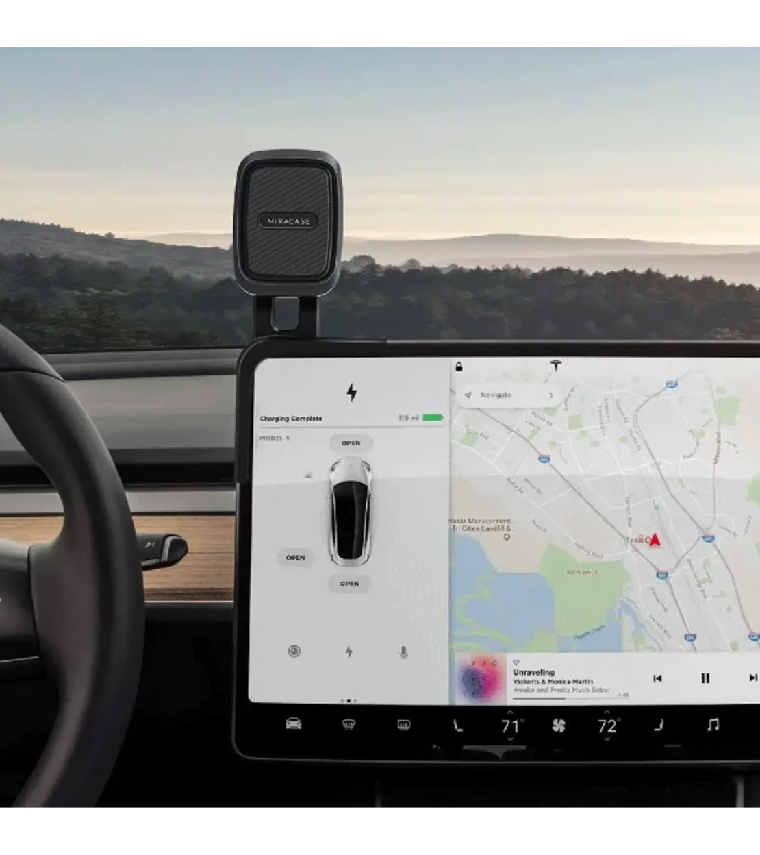 حامل جوال Miracase MTSM54 ملائم لسيارات  Tesla