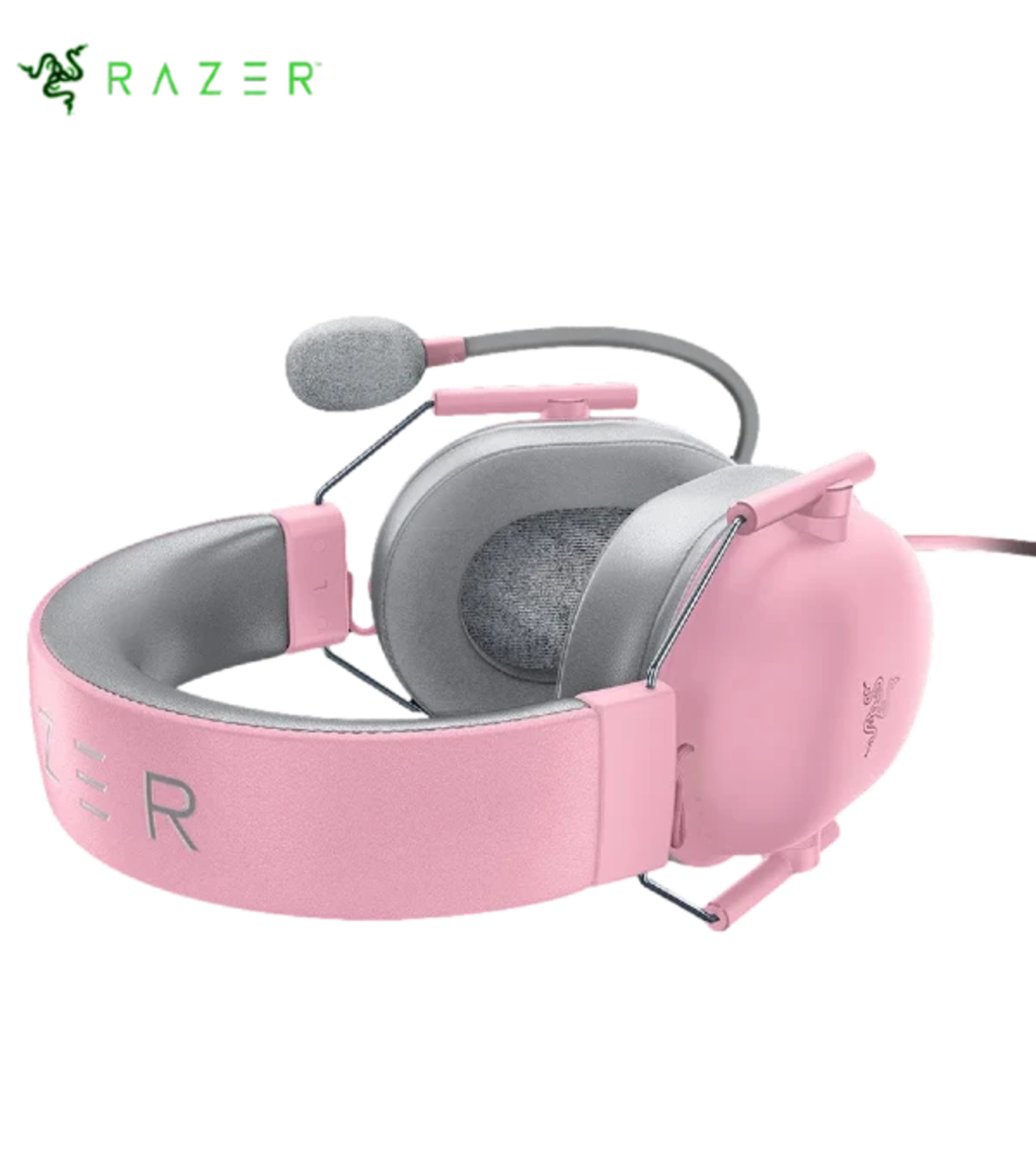 אוזניות גיימינג חוטיות Razer BlackShark V2 X Quartz Edition