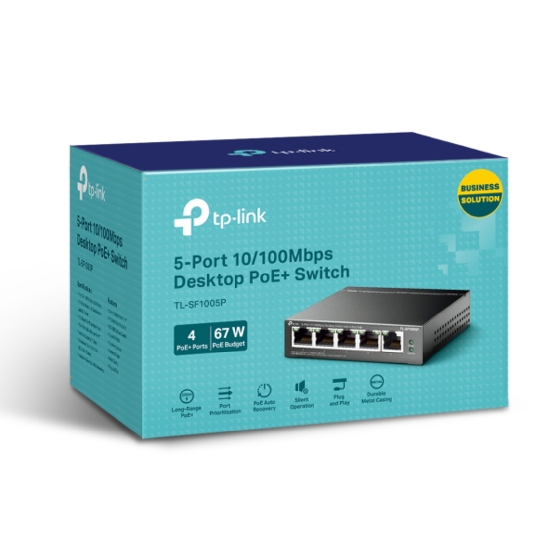 מתג TP-Link TL-SF1005P 4POE 58W 10/100 SWITCH