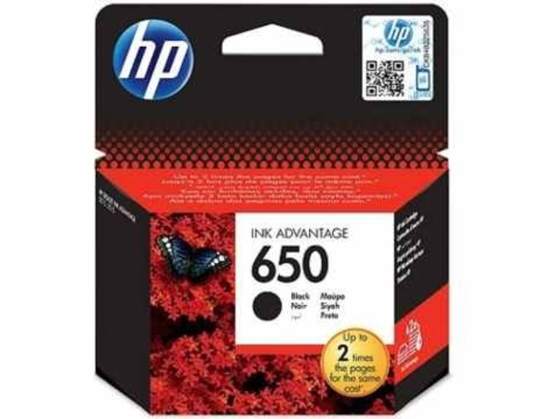 خرطوشة حبر أصلية HP 650 BLACK