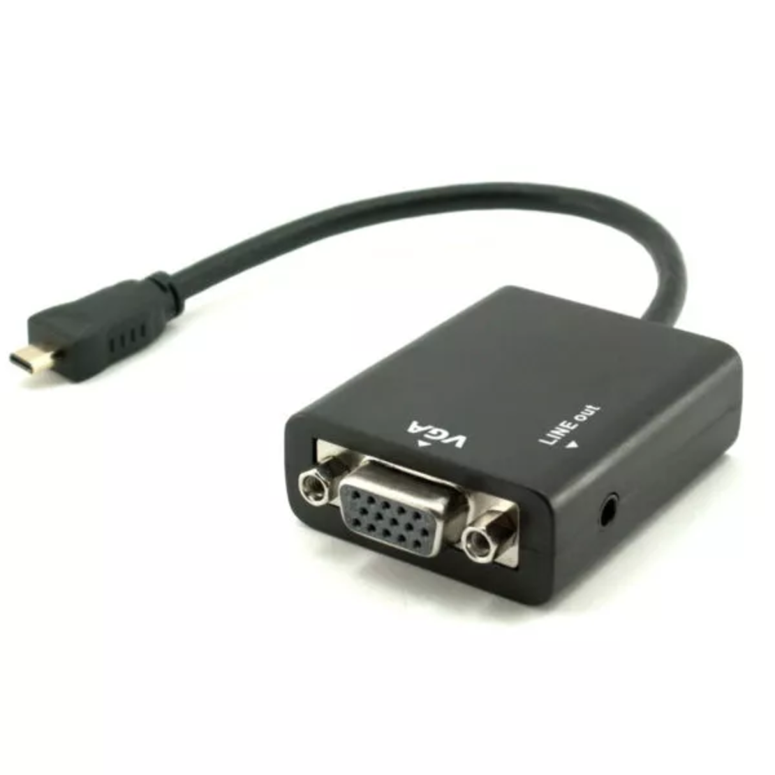 Micro HDMI To VGA w/Audio Converter