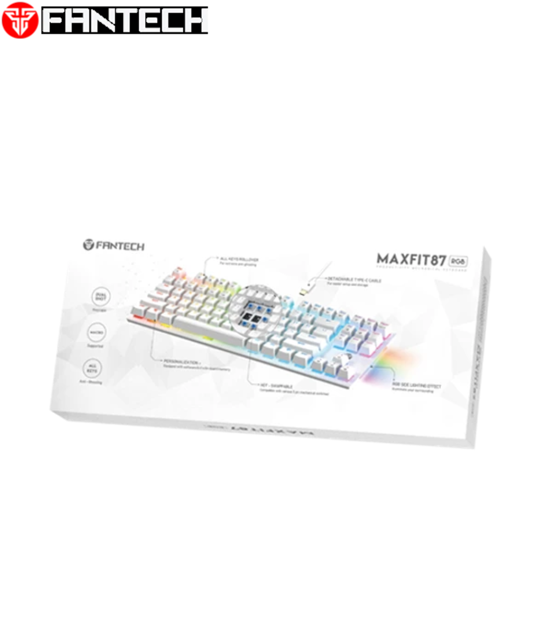 מקלדת גיימנג מכנית קצרה Fantech MAXFIT87
