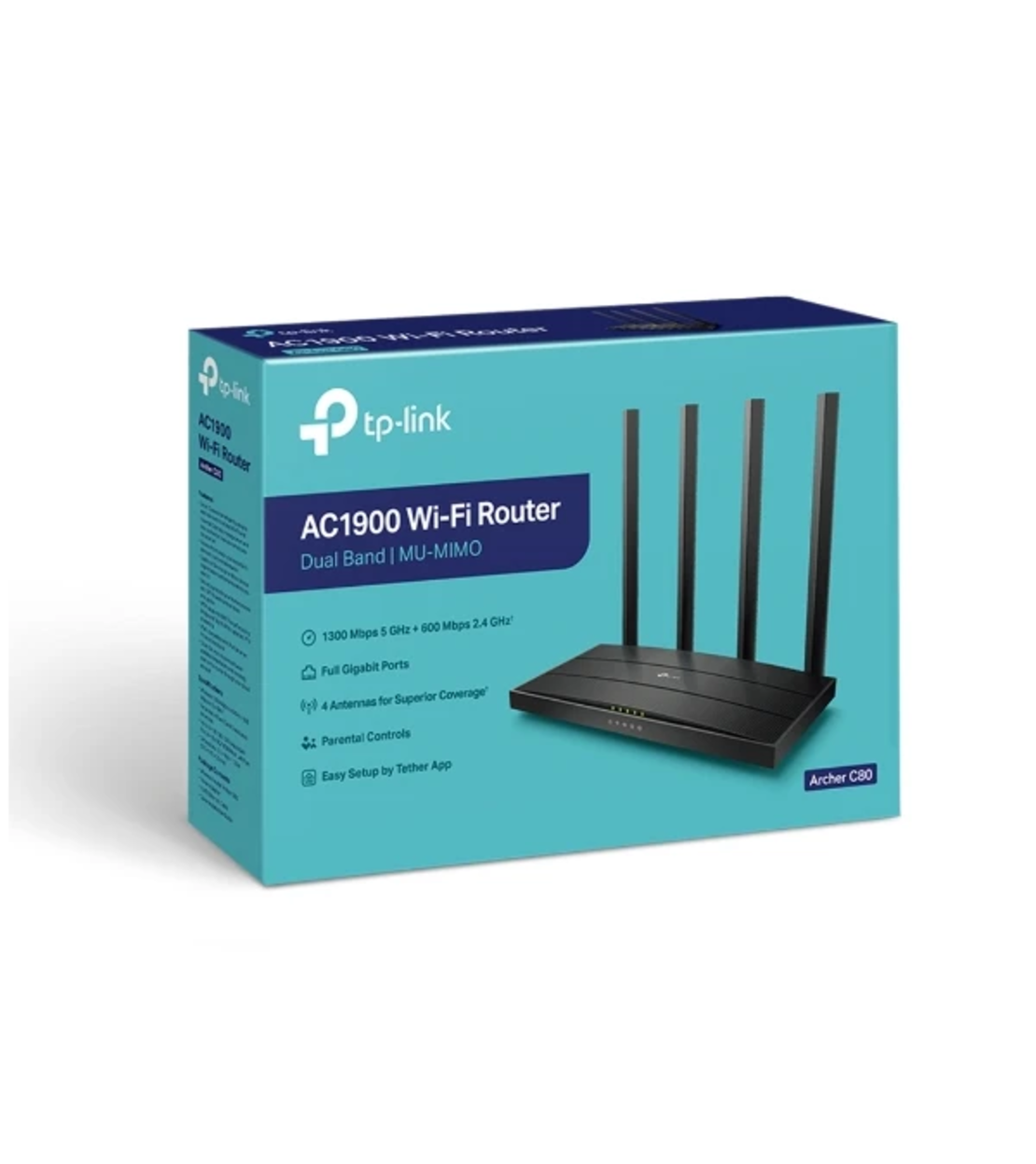 راوتر لاسلكي Tp-Link Archer C80 AC1900 Wireless MU-MIMO Wi-Fi Router