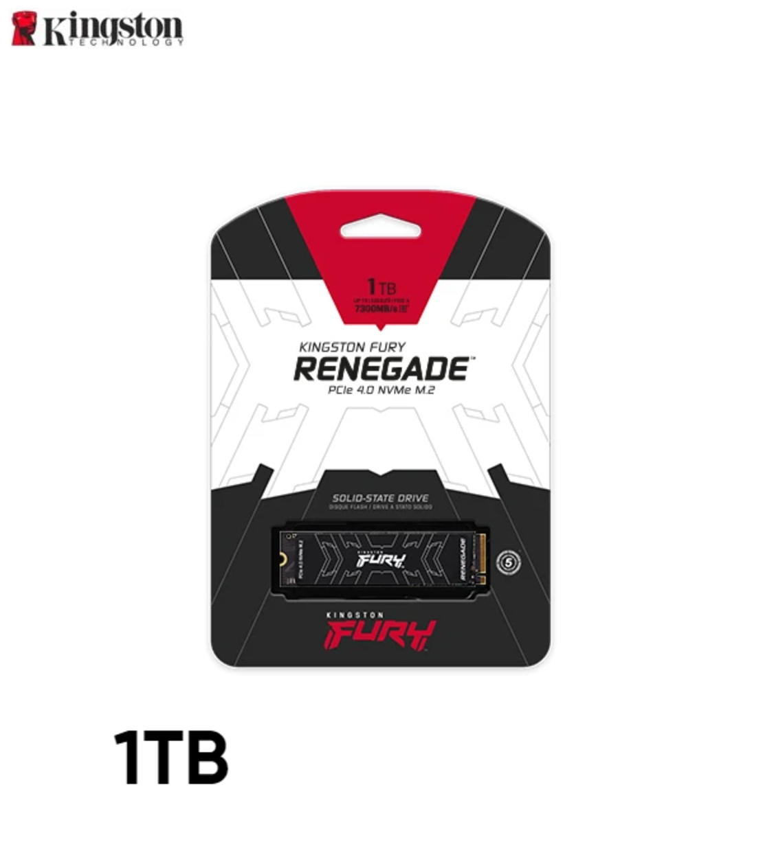 قرص صلب Kingston FURY Renegade 1TB PCIe 4.0 NVMe M.2 SSD