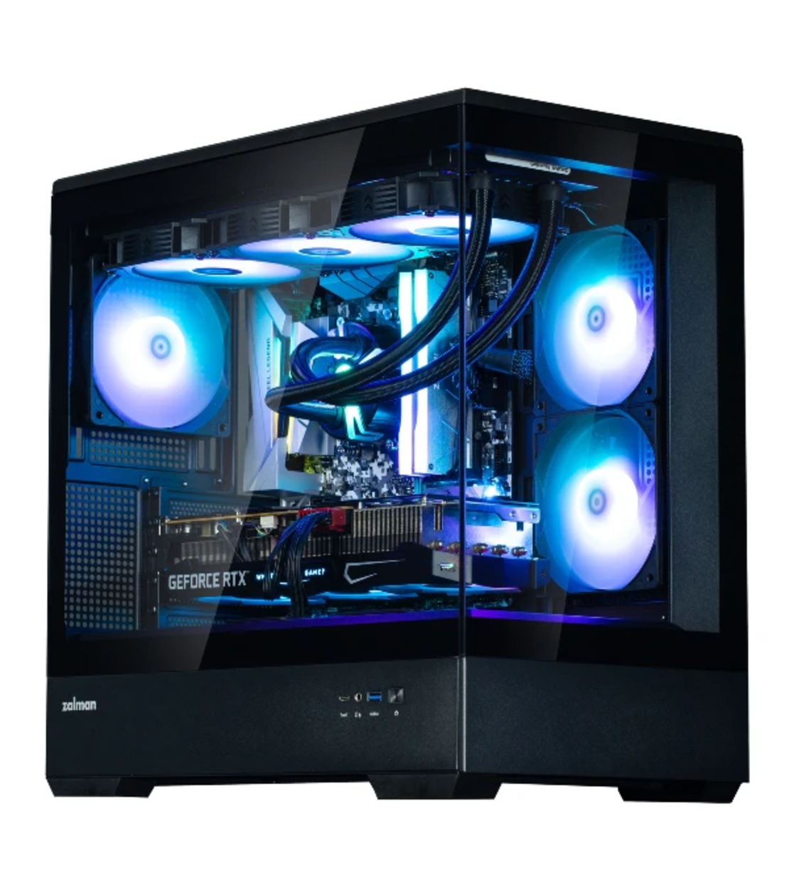 صندوق جيمينج ZALMAN P30 ARGB mATX CASE - Black