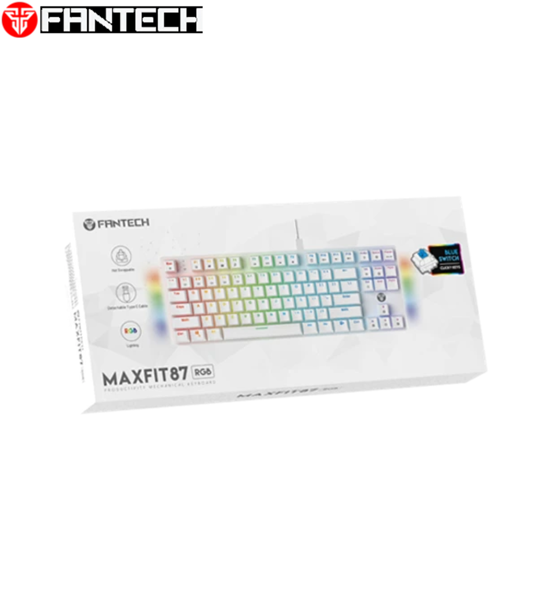 מקלדת גיימנג מכנית קצרה Fantech MAXFIT87