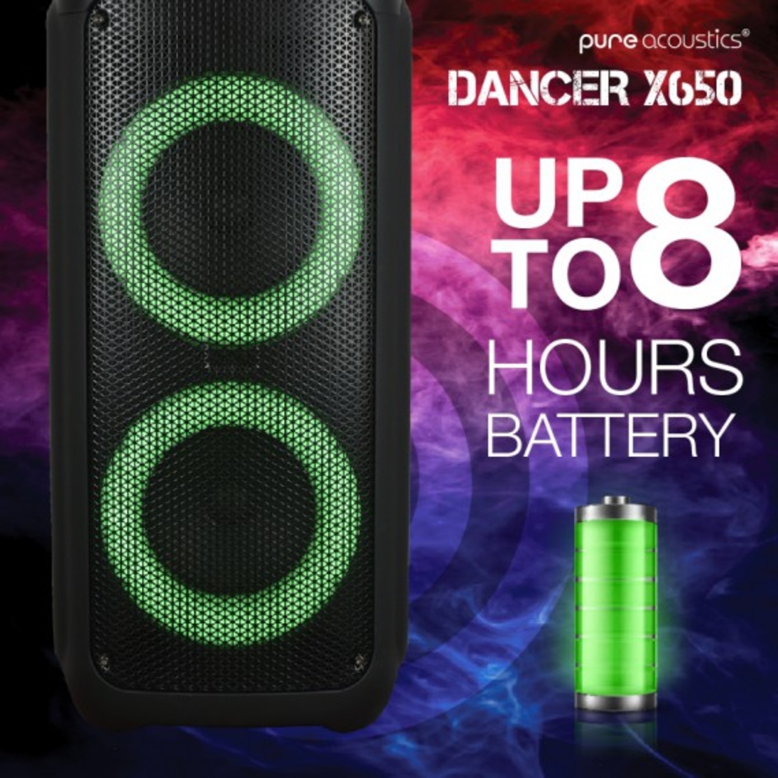 בידורית קריוקי עוצמתית ואיכותית Pure Acoustics DANCER X650
