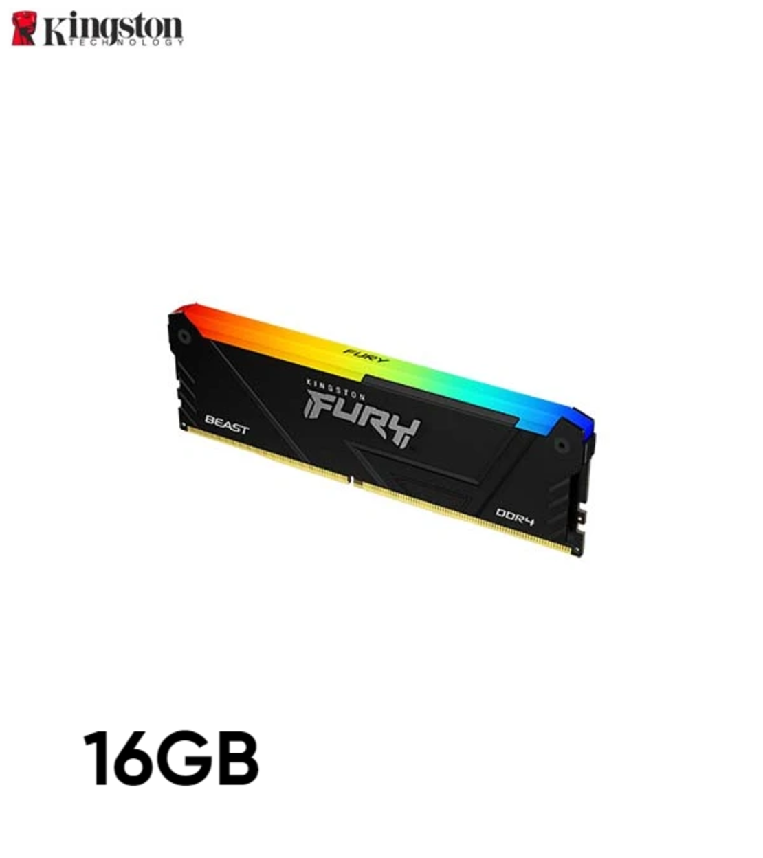 זיכרון Kingston 16GB FURY Beast DDR4 RGB