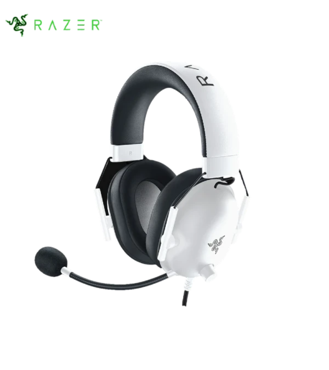 אוזניות גיימינג חוטיות - צבע לבן Razer BlackShark V2 X
