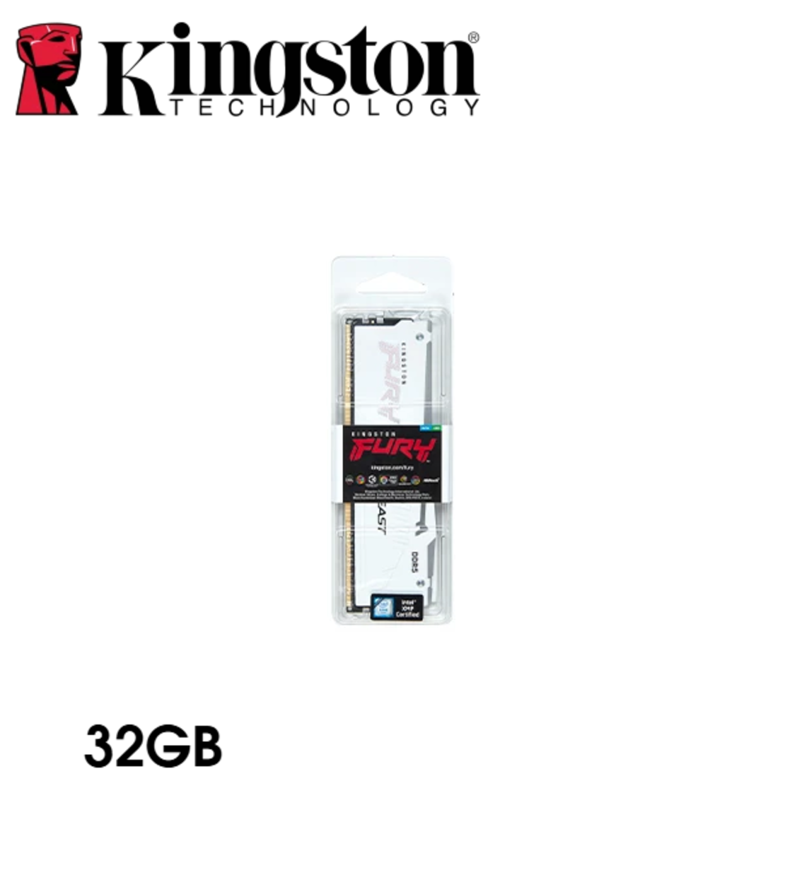 Kingston FURY™ Beast 32GB DDR5 RGB Memory - White