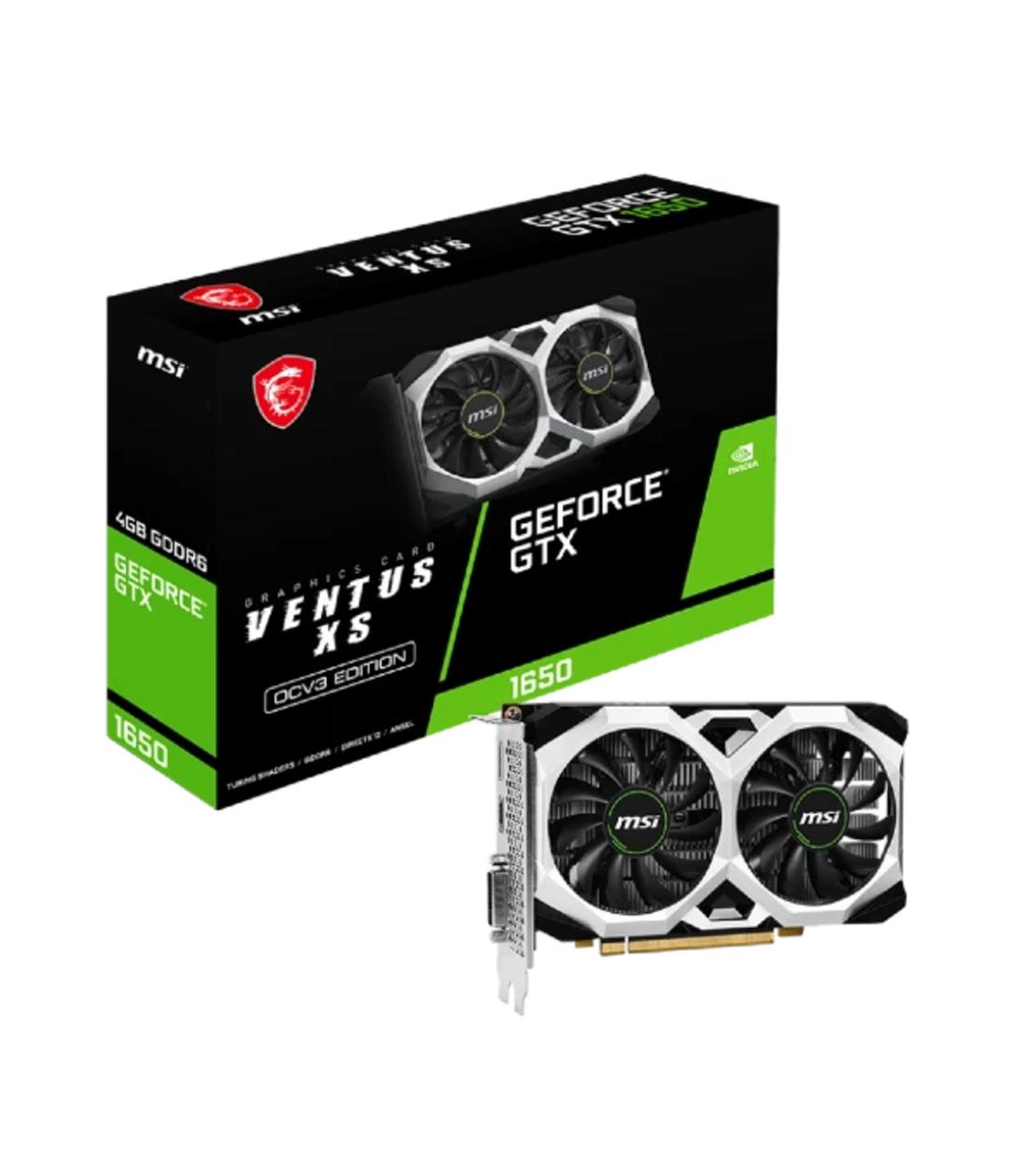 كرت شاشة MSI GeForce® GTX 1650 D6 VENTUS XS OCV3
