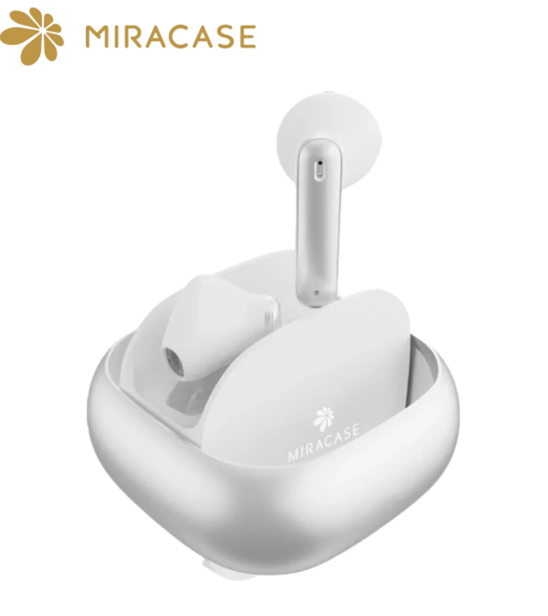 سماعات أذن لاسلكية MIRACASE MTWS200 – أبيض