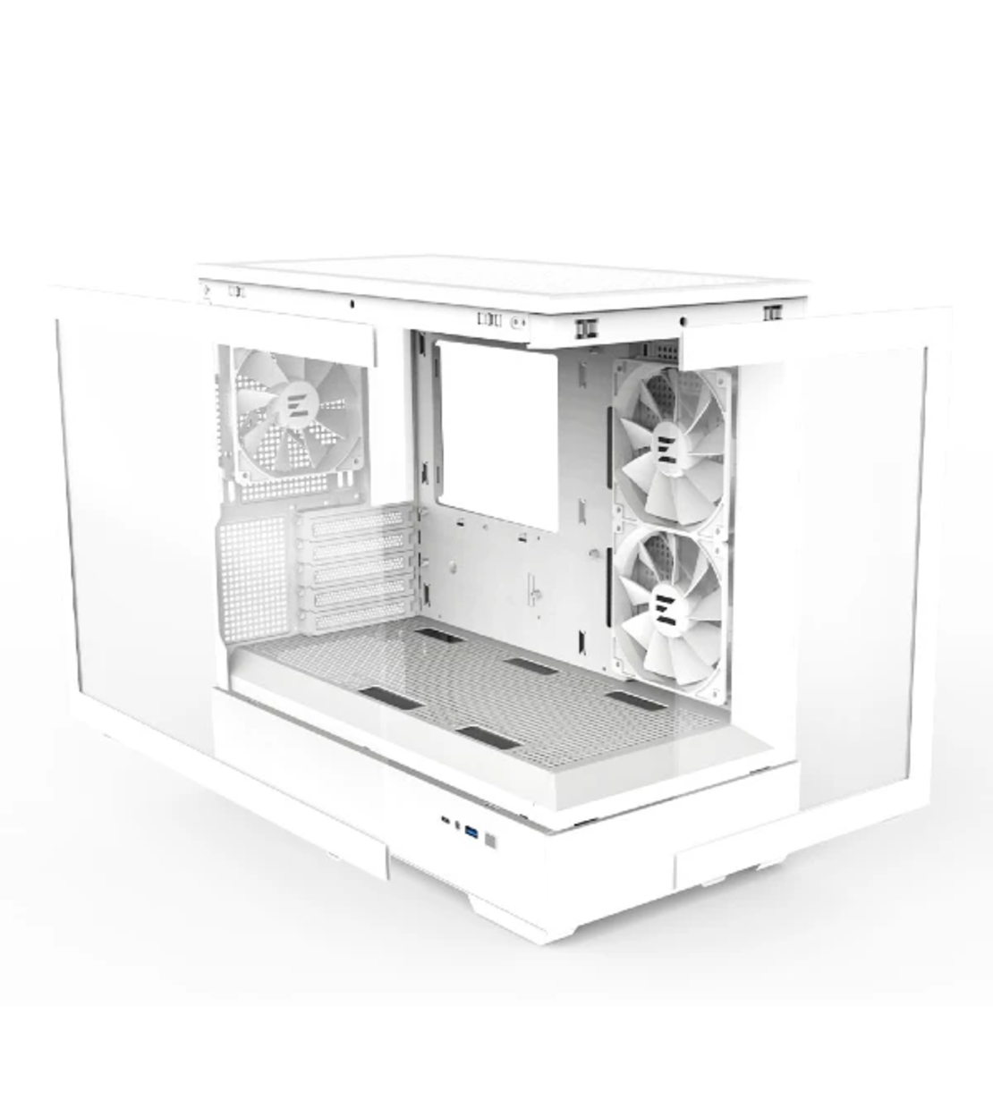 صندوق جيمينج أبيض ZALMAN P30 ARGB mATX CASE - White