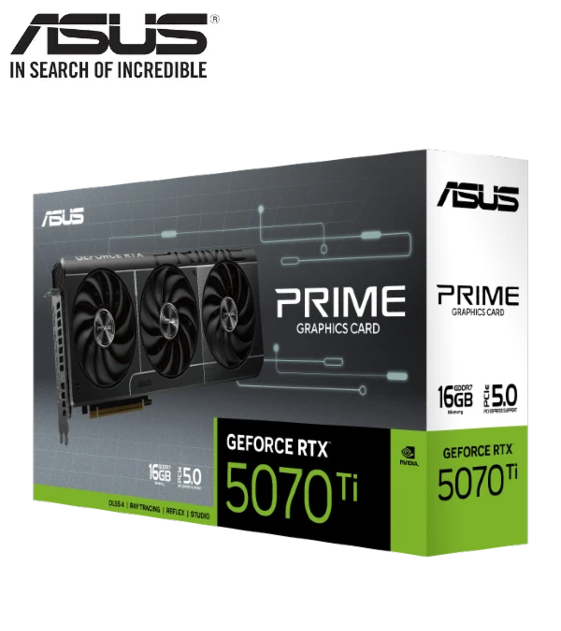 كرت شاشة ﻿ASUS PRIME GeForce RTX™ 5070 Ti 16GB GDDR7