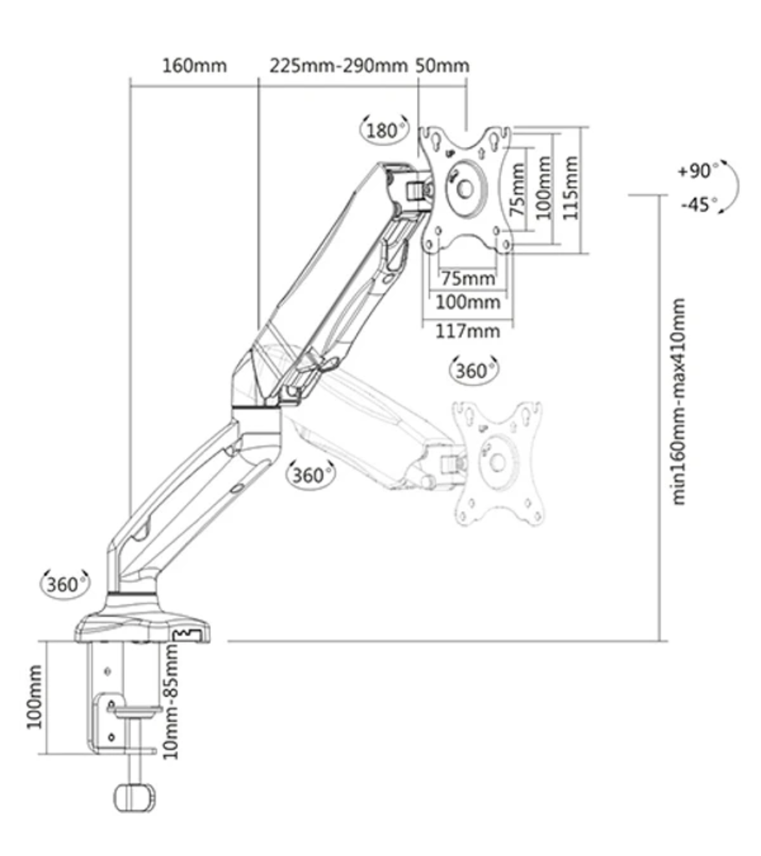 Brateck LDT3-CO12 For 17
