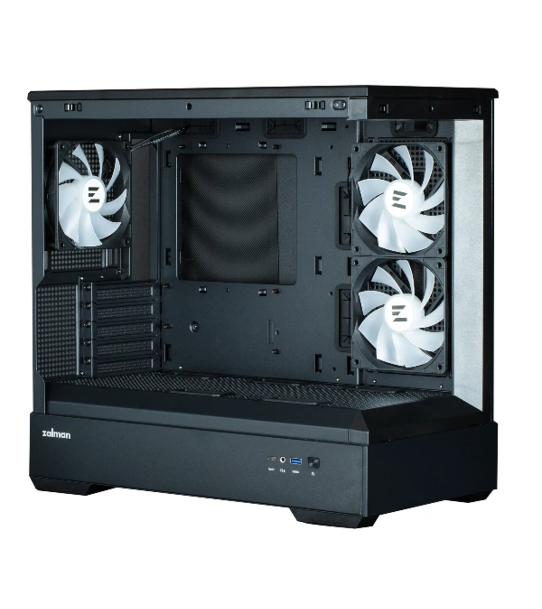 صندوق جيمينج ZALMAN P30 ARGB mATX CASE - Black