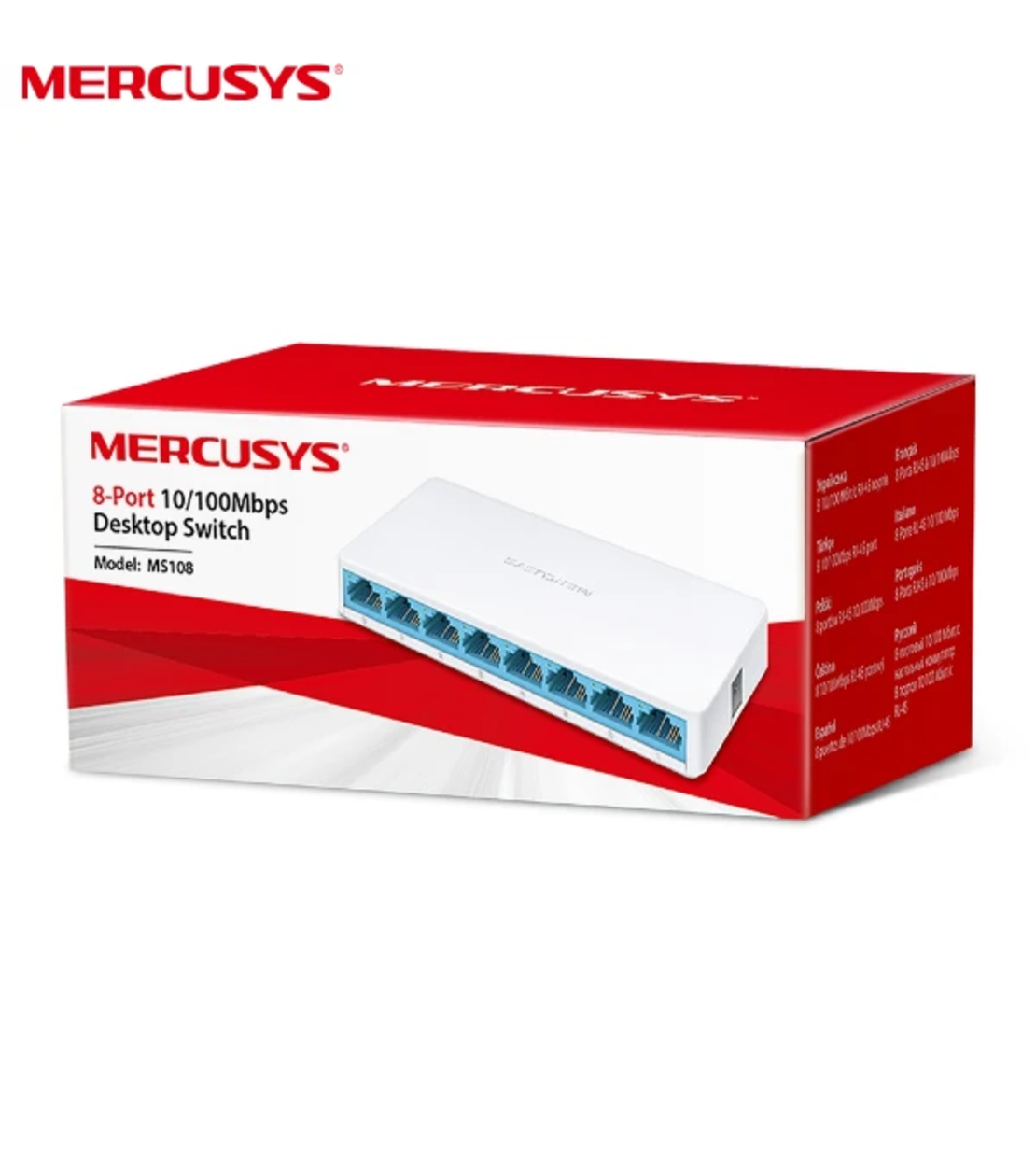 מתג MERCUSYS MS108 8-Port 10/100Mbps Desktop Switch