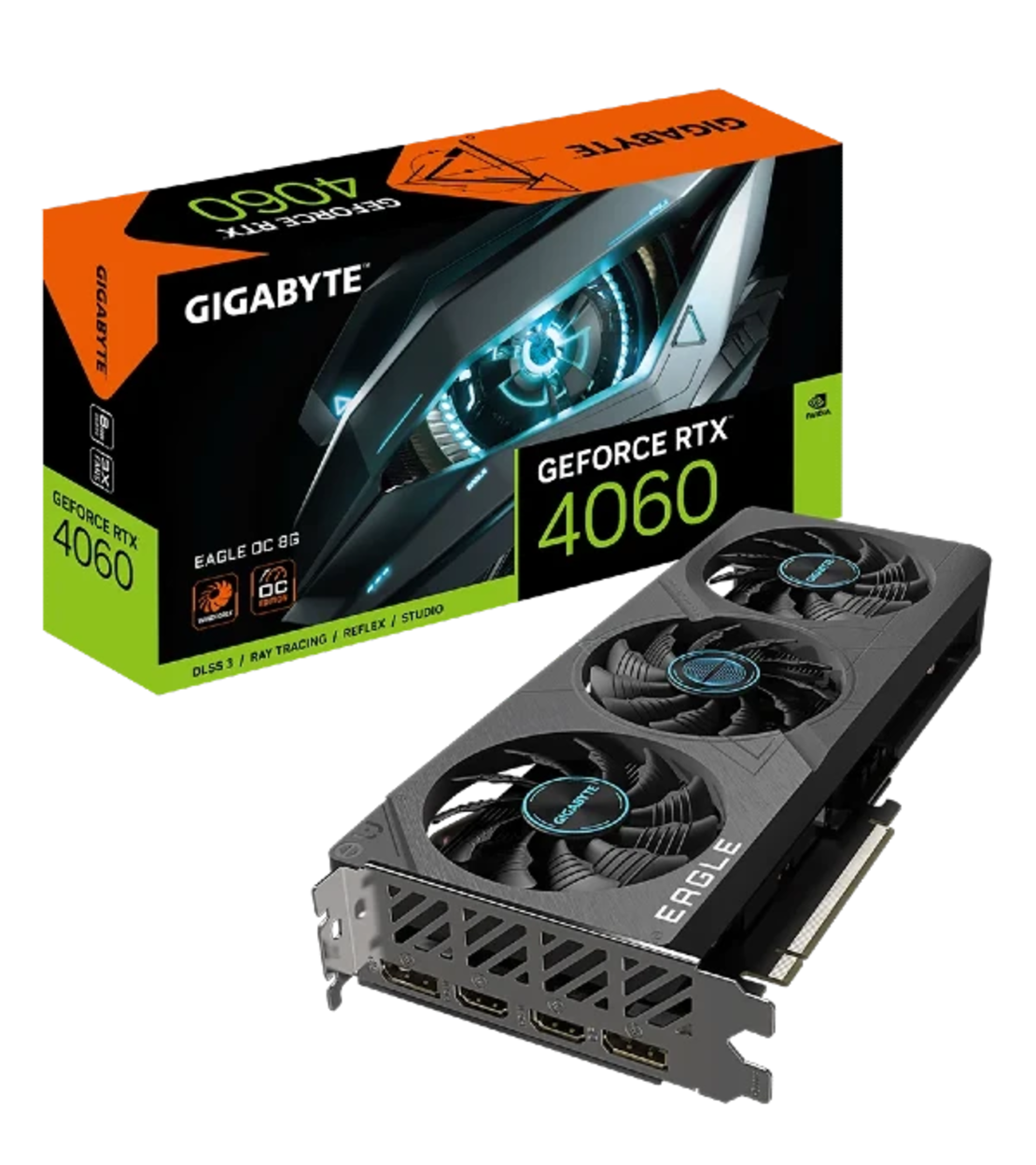 كرت شاشه GIGABYTE GeForce RTX™ 4060 EAGLE OC 8G