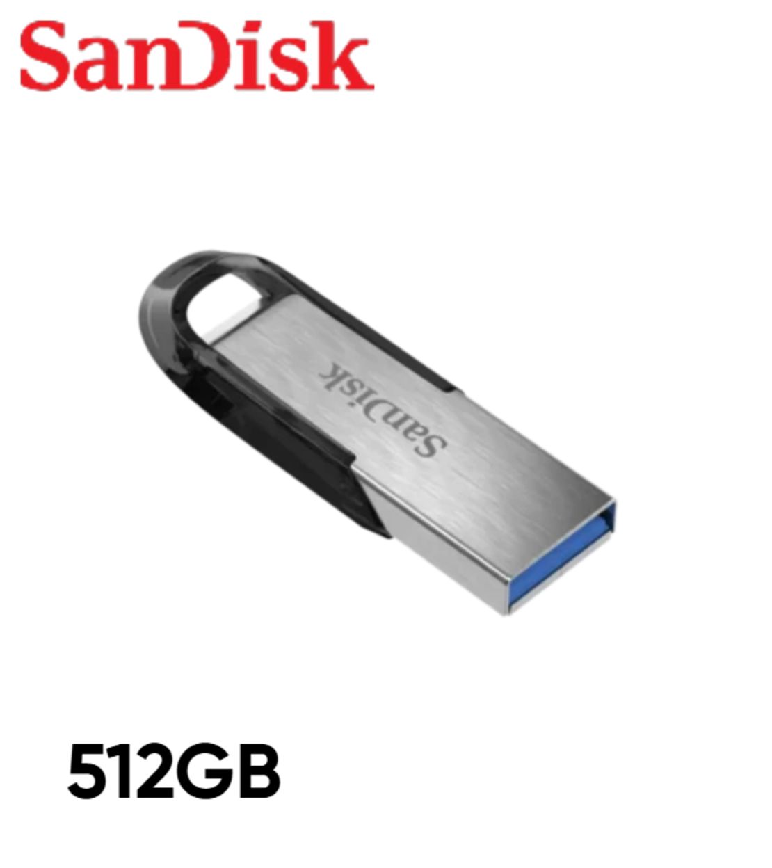 התקן  SanDisk Ultra Flair USB 3.0 512GB Flash Drive