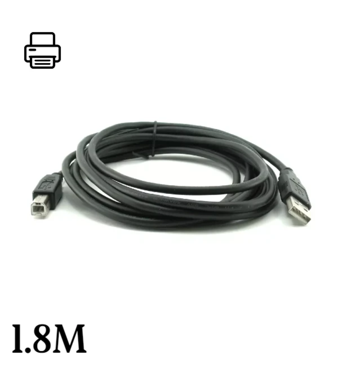 PRINTER Cable USB2.0 Type A To Type B M/M Cable – 1.8m