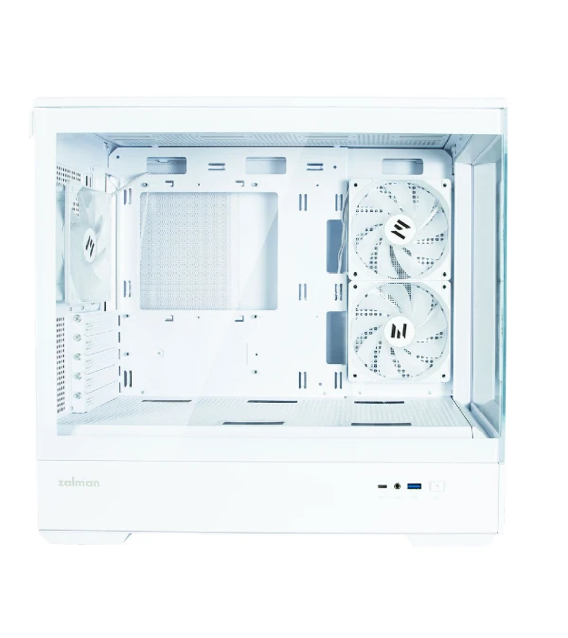 صندوق جيمينج أبيض ZALMAN P30 ARGB mATX CASE - White