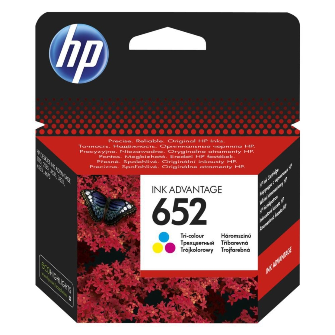 خرطوشة حبر أصلية HP 652 COLOR