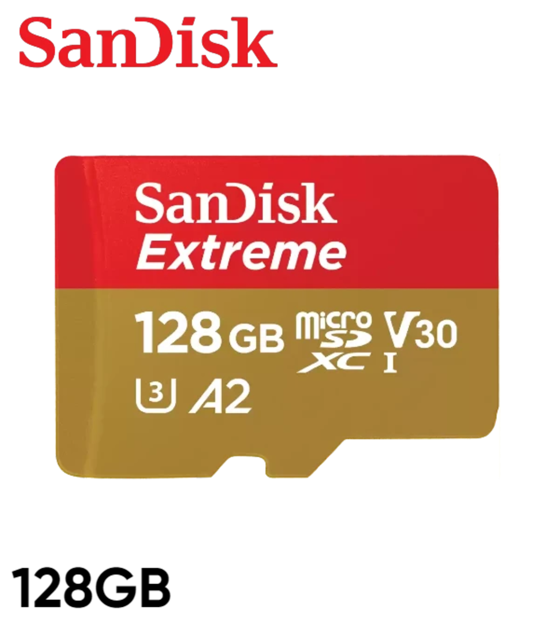 بطاقة ذاكرة SanDisk Extreme microSDXC™ UHS-I CARD  128GB