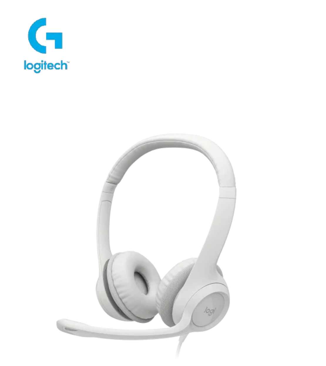 Logitech H390 USB COMPUTER HEADSET Off-White