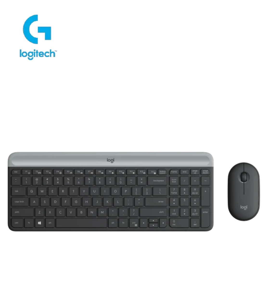 סט מקלדת ועכבר אלחוטיים Logitech MK470 SLIM COMBO