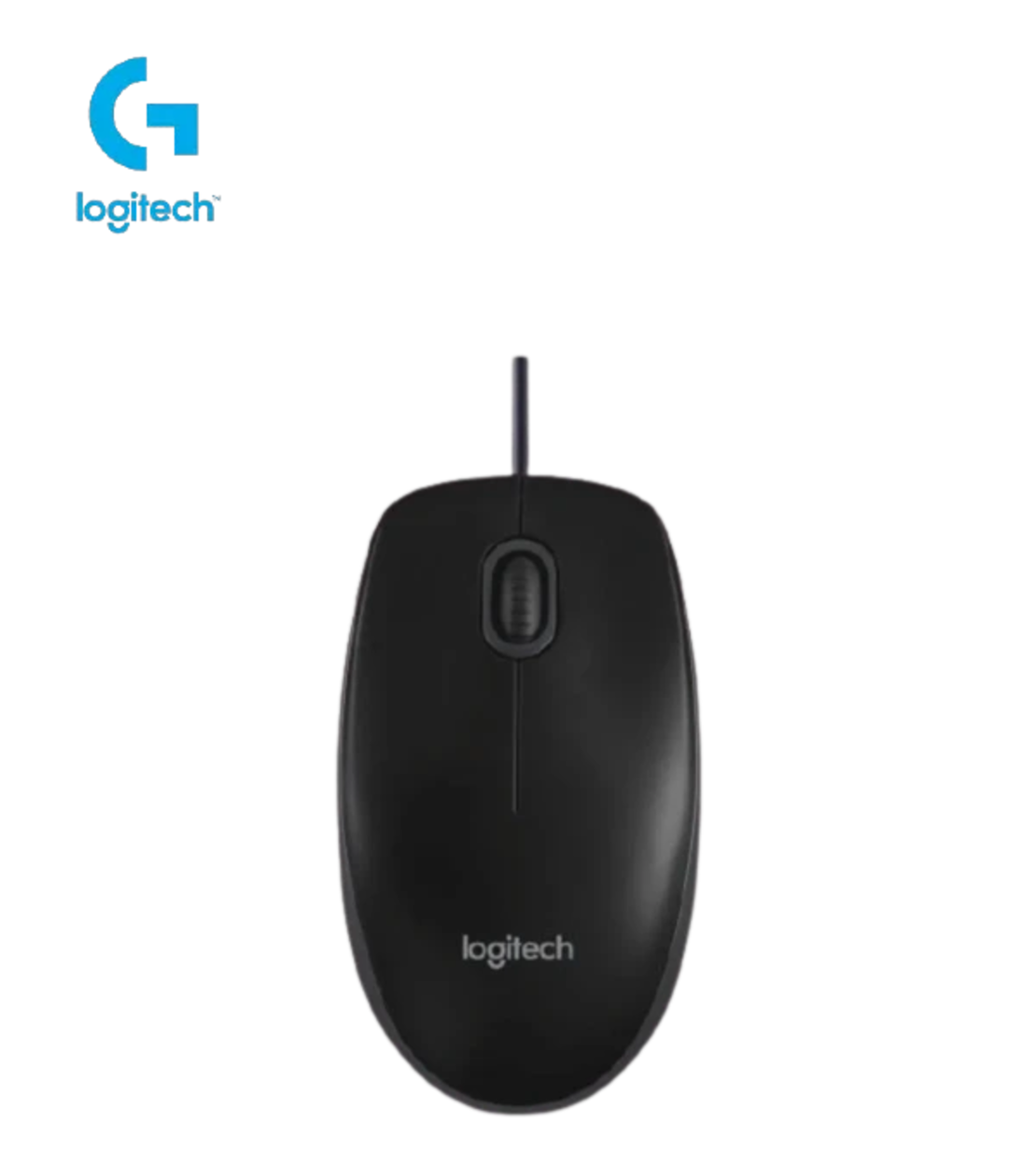 עכבר חוטי Logitech Optical USB B100