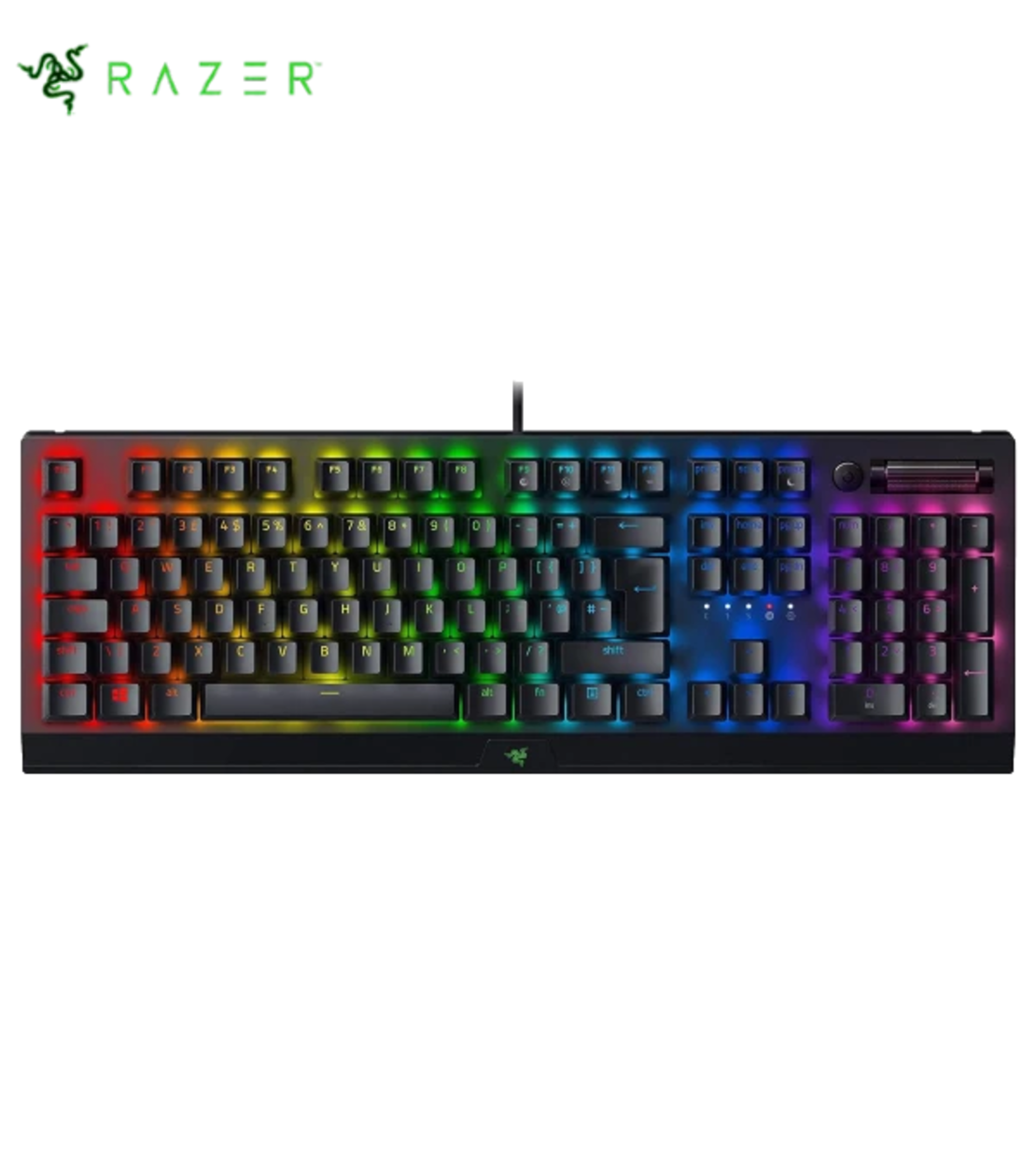 מקלדת גיימינג מכנית Razer BlackWidow V3 - Green Switch