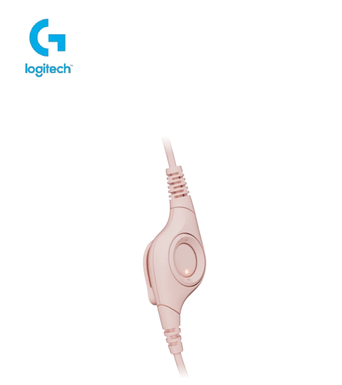 אוזניות עם מיקרופון וחיבור USB Logitech H390 – צבע ורוד
