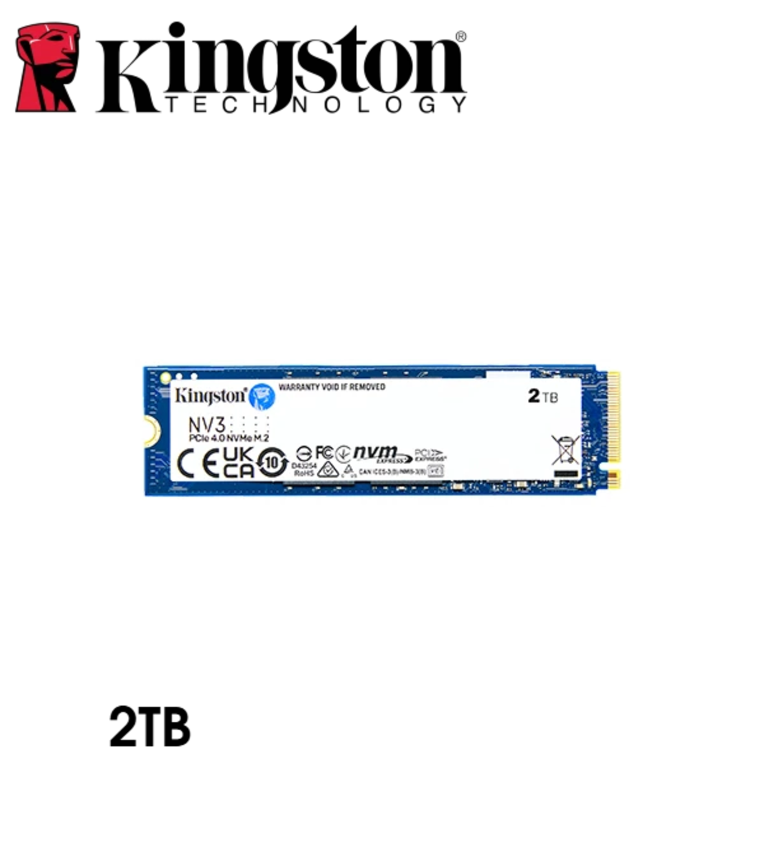 قرص صلب KINGSTON NV3 PCIe 4.0 NVMe 1TB SSD