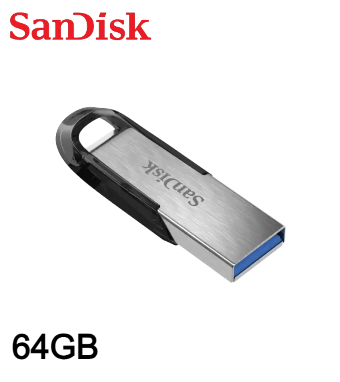 התקן  SanDisk Ultra Flair USB 3.0 64GB Flash Drive
