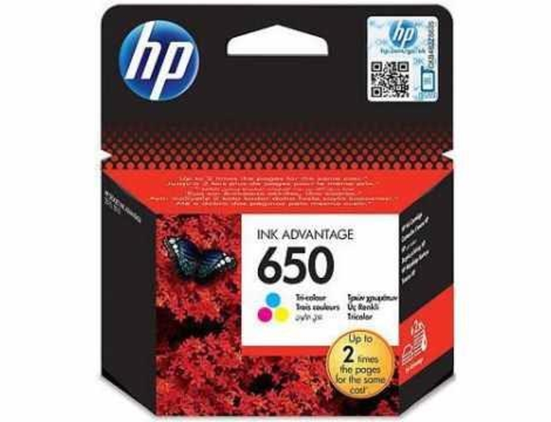 خرطوشة حبر أصلية HP 650 COLOR