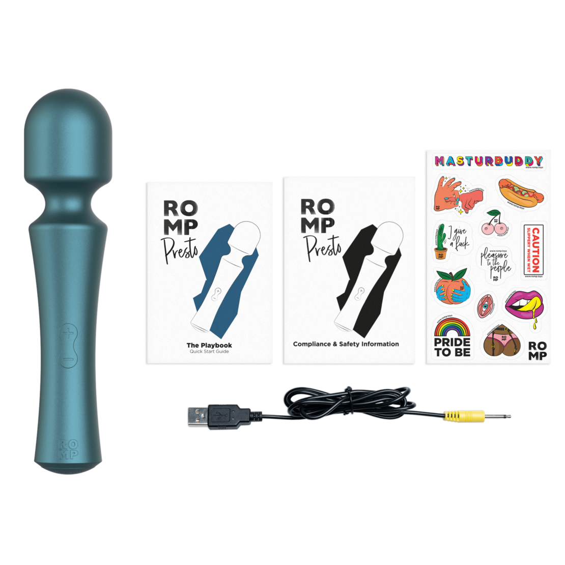 שרביט קסמים רוטט לגירוי חיצוני ולמשחק זוגי-ROMP