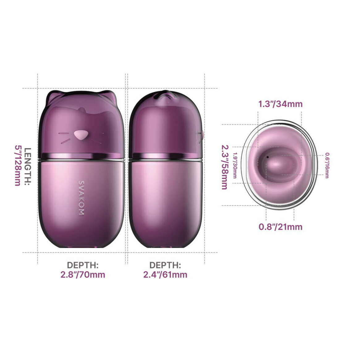 ויברטור חתחתול מוצץ,יונק,מלקק ורוטט-svakom