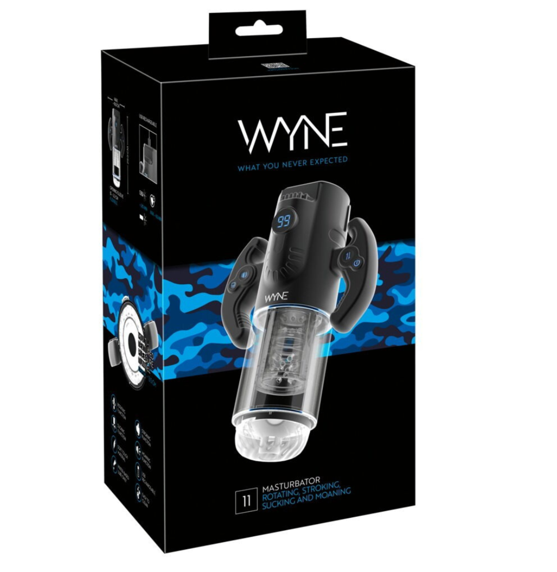 מאונן דוחף ויונק לגבר עם גניחות סקסיות-WYNE