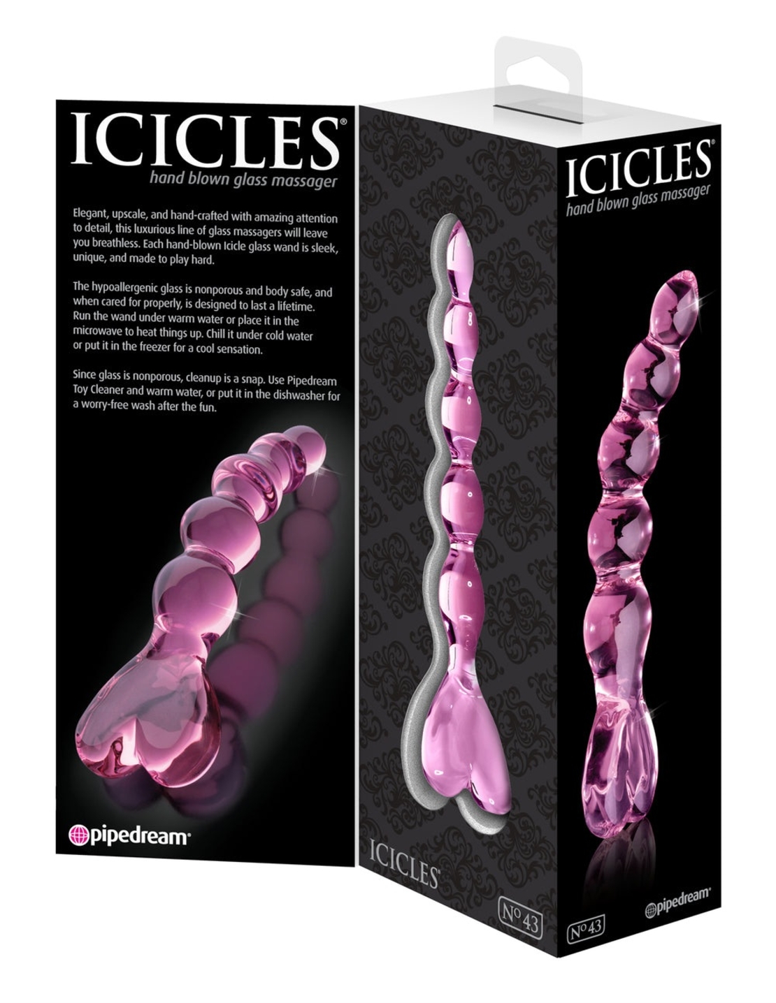 נטיף זכוכית לחדירה אנאלית-Icicles