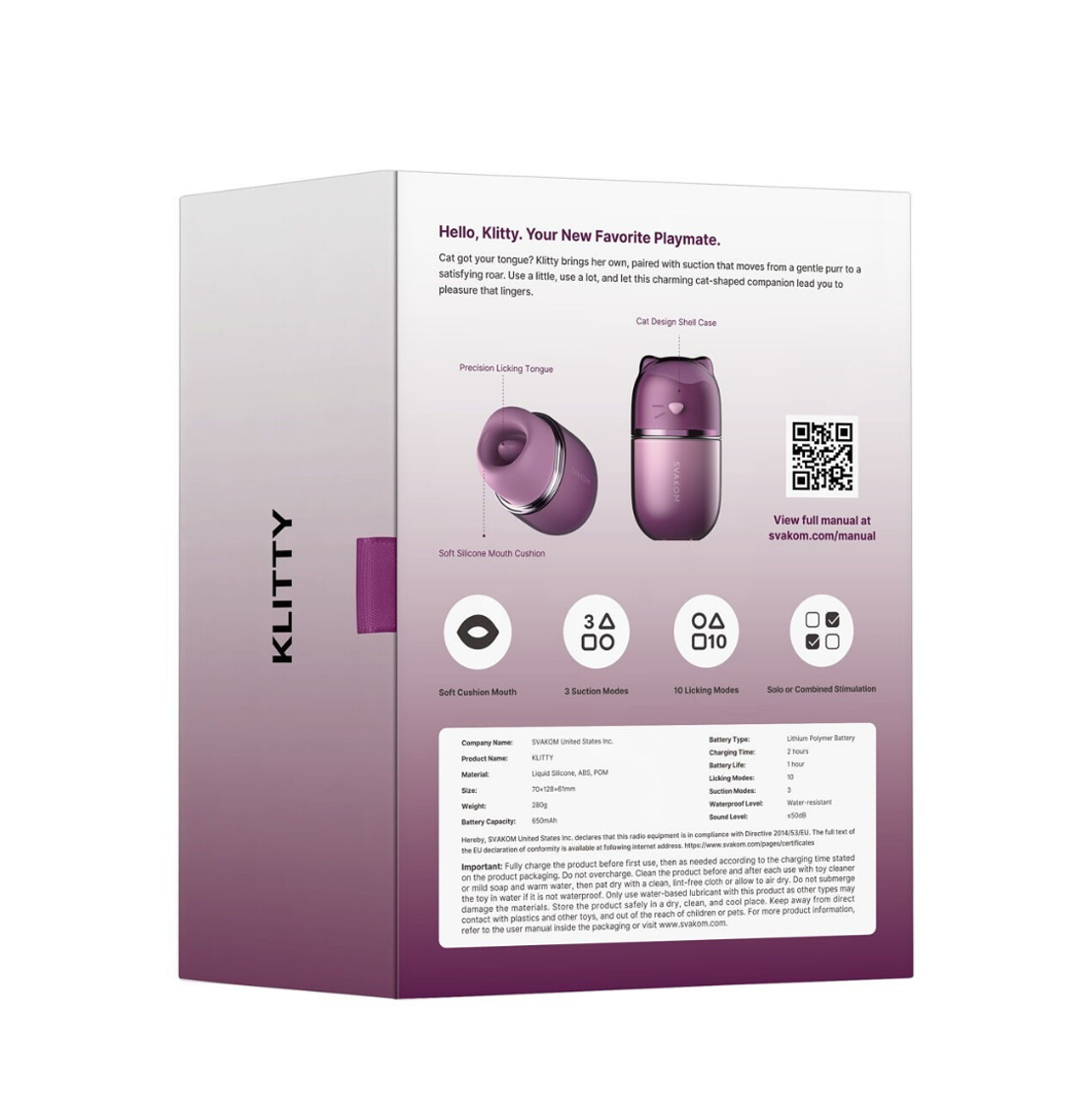 ויברטור חתחתול מוצץ,יונק,מלקק ורוטט-svakom