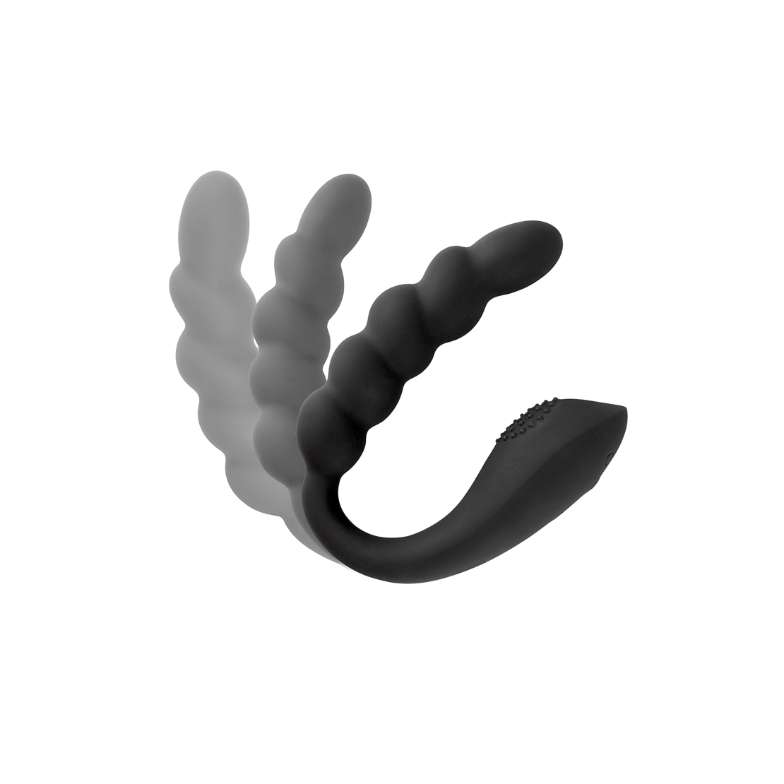 ויברטור אנאלי משולב רוטט וגמיש לגירוי כפול-Black Velvets