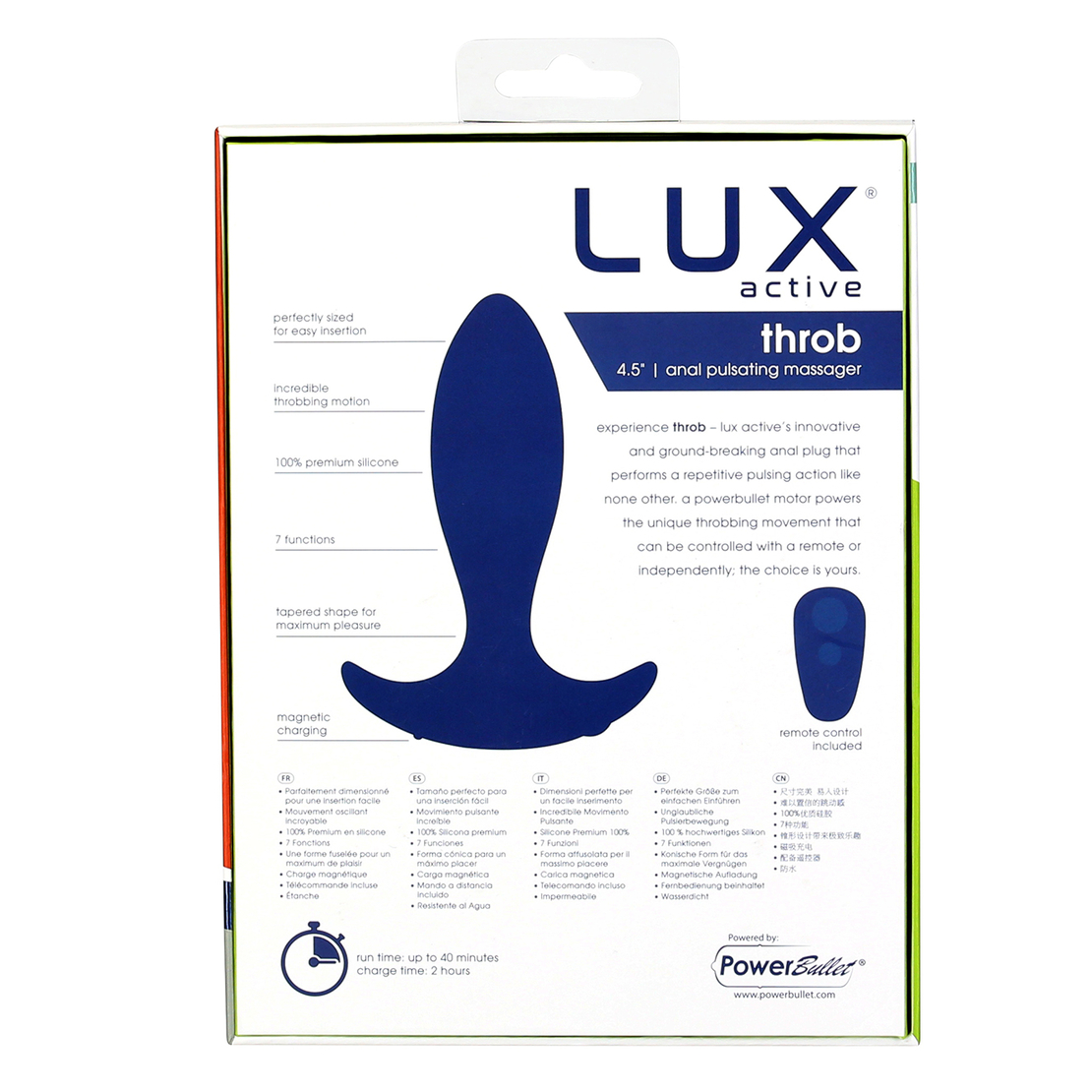 LUX ACTIVE - פלאג אנאלי פועם THROB