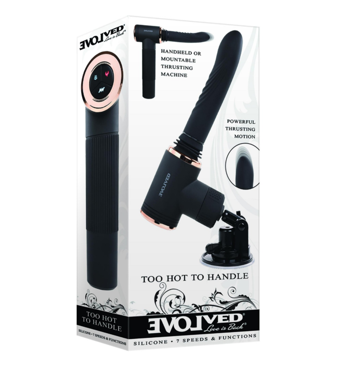 ויברטור דחיפה רוטט ומתחמם יהלום Evolved Novelties