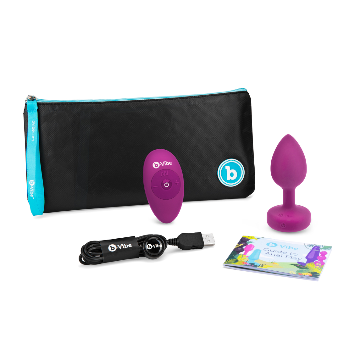 פלאג אנאלי תכשיט רוטט רובי-B-VIBE S/M