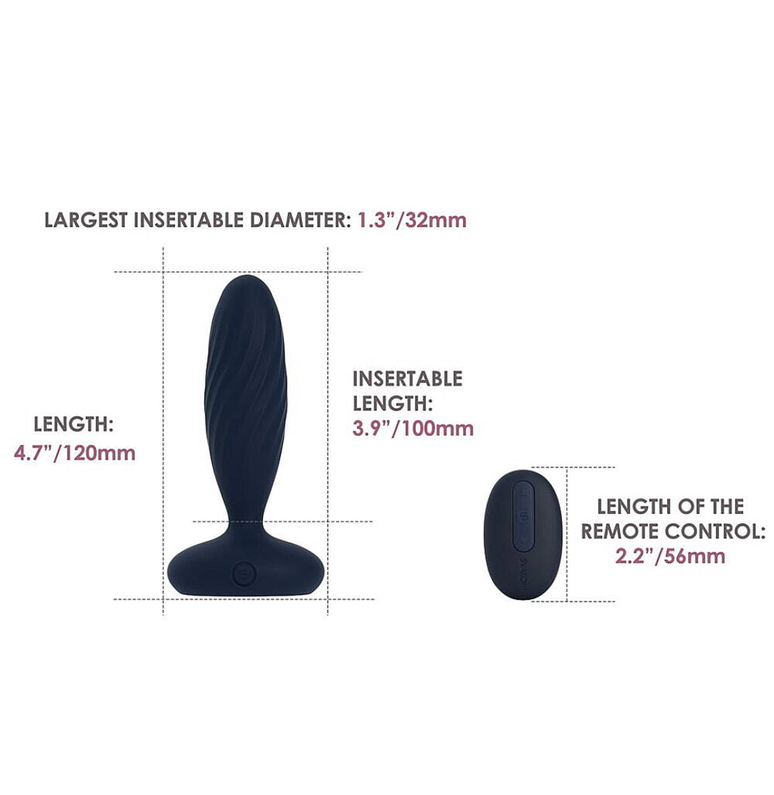 ויברטור אנאלי דוחף ג'ורדן-svakom