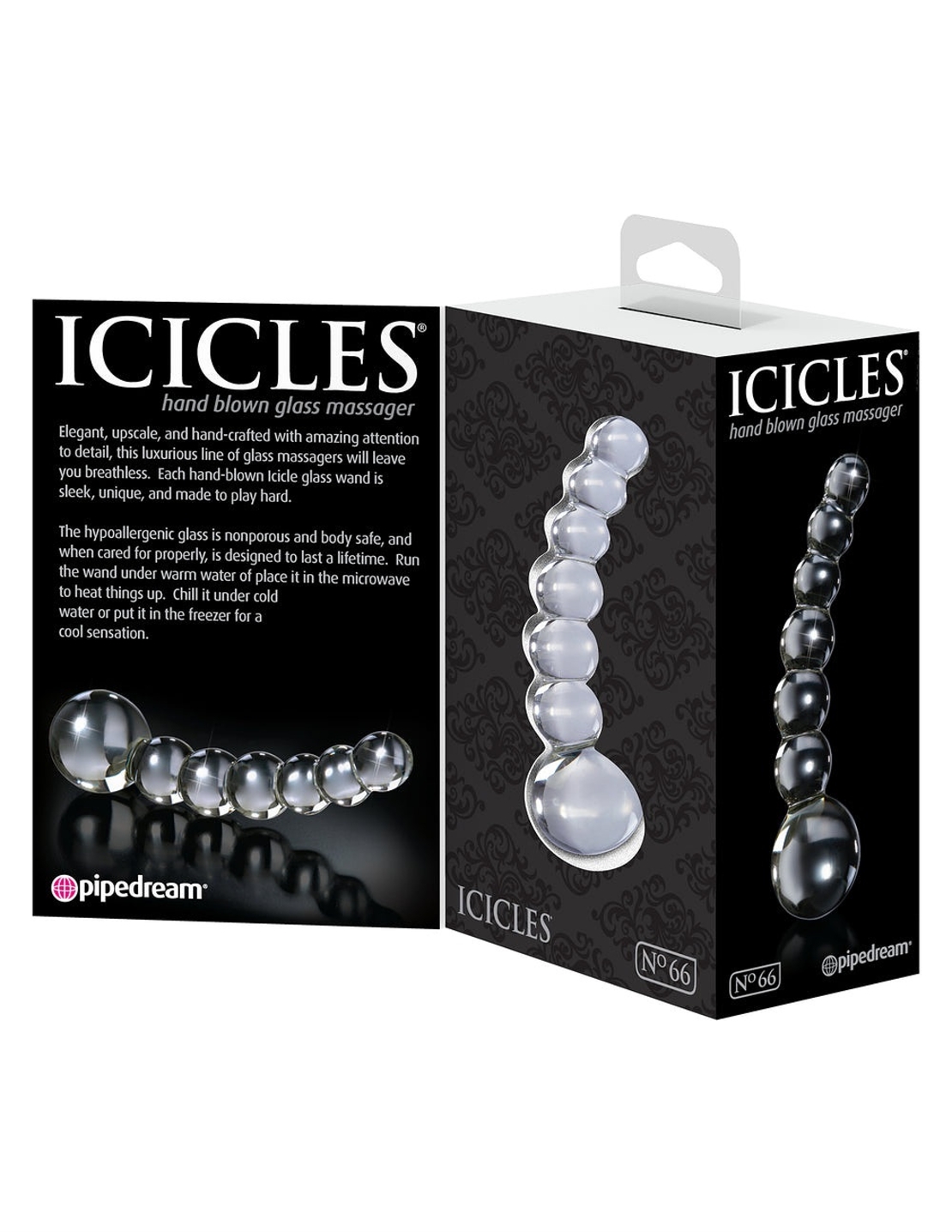 נטיף אנאלי מזכוכית-Icicles