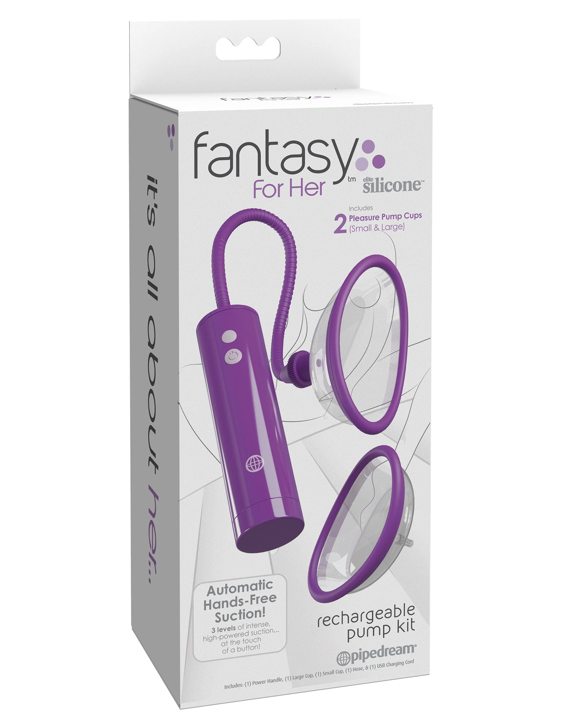 משאבה נטענת עם ואקום לגירוי הדגדגן-Fantasy For Her