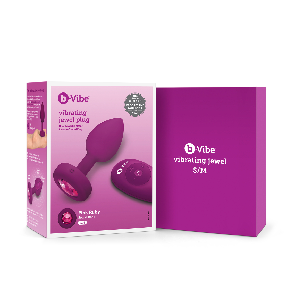 פלאג אנאלי תכשיט רוטט רובי-B-VIBE S/M