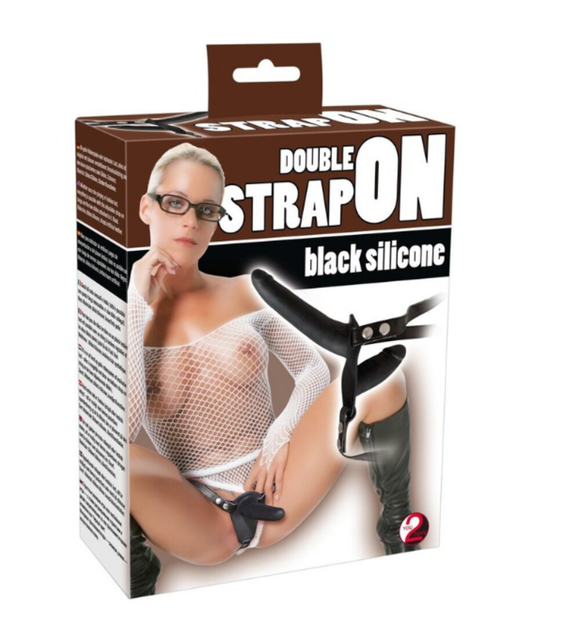 סטראפ און דילדו שחור כפול-You2Toys